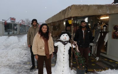 Malatyalılar Kar Yağışını Eğlenceye Çevirdi