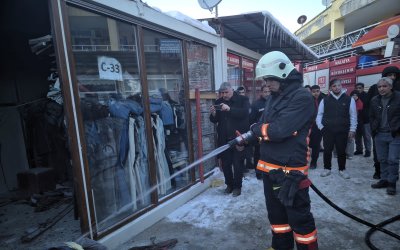 Darende Konteyner Çarşı’da Yangın Korkuttu
