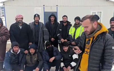 Ücretlerini alamayan TOKİ işçileri eylem başlattı