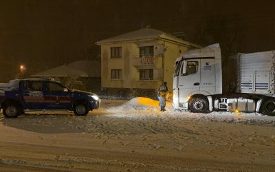 Malatya–Adıyaman Karayolu’nda Yoğun Kar Yağışı