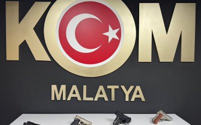 Malatya’da Ruhsatsız Silah Operasyonu: 3 Şüpheli Hakkında Yasal İşlem
