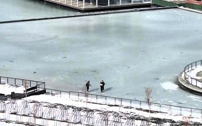 Malatya’da Dondurucu Soğuklar: Millet Bahçesi’ndeki Yapay Gölet Buz Tuttu