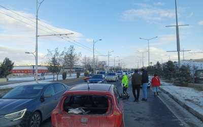 Malatya Çevreyolunda Kaza Ucuz Atlatıldı