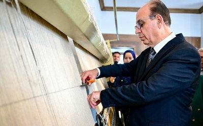 Başkan Geçit, Halı Dokuma Kursunda Kesim Törenine Katıldı