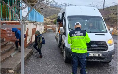Malatya'da Okul Servislerine ve Okul Çevrelerine Sıkı Denetim