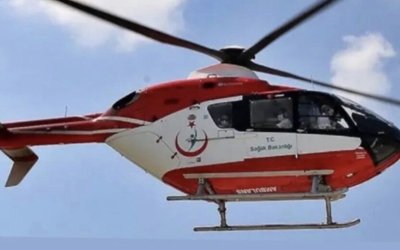 Darende’de Kalp Krizi Geçiren Hasta Helikopter Ambulansla Sevk Edildi