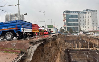 Salköprü Mahallesi’nde Yerinde Dönüşüm İnşaatında Çökme