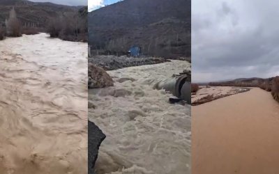 Malatya’da Yağışlar Sonrası Dereler Coştu, Su Kaynakları Yeniden Canlandı