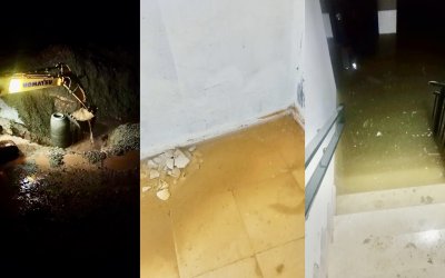 Doğanşehir TOKİ’de Su Baskınına Hat Çözümü