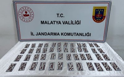 Malatya’da 661 Adet Sentetik Ecza Hap Ele Geçirildi