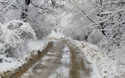 109 Mahalle Yolunda Karla Mücadele Çalışması