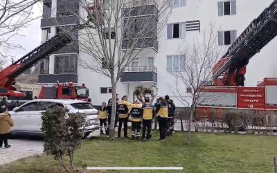 Tecde’de Bodrum Katındaki Spor Salonunda yangın paniğe yol açtı