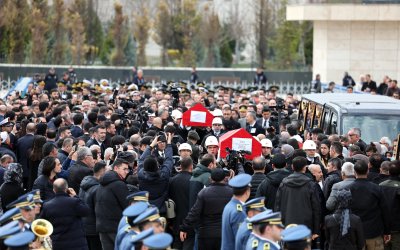 Ankara’da Hüzünlü Veda: Katar’da Şehit Olan İki İsim Son Yolculuğuna Uğurlandı