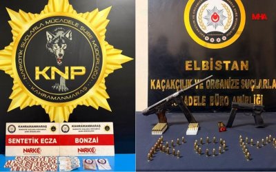 Kahramanmaraş’ta Silah ve Uyuşturucu Operasyonu: