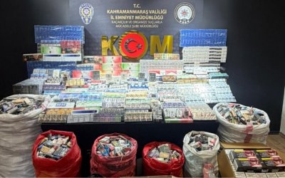 Kahramanmaraş’ta Kaçak Sigara Operasyonu