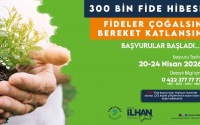 Yeşilyurt Belediyesi 300 Bin Adet Fide Dağıtımı Yapacak