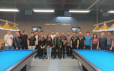 23 Nisan 3 Bant Bilardo Şampiyonası Sona Erdi