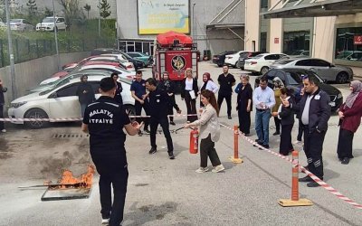 Yeşilyurt Hastanesi Personeline Yangın Eğitimi Verildi