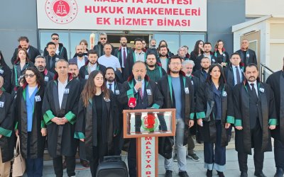Malatya’da Avukatlar Saldırıya Tepki Gösterdi