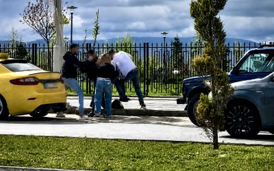 Çevreyolunda Sürücüler Arasında Tekme Tokat Kavga Kamerada