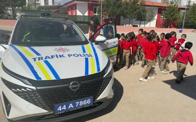 Doğanşehir’de öğrencilere trafik bilinci aşılandı
