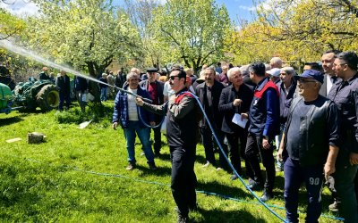 Hekimhan’da Üreticilere Sıvı Solucan Gübresi Desteği