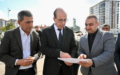 Başkan Geçit, Karakavak Mahallesindeki Dönüşüm Yatırımlarını İnceledi