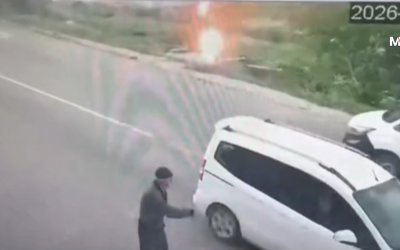 Malatya’da Yıldırım Düşme Anı Kamerada