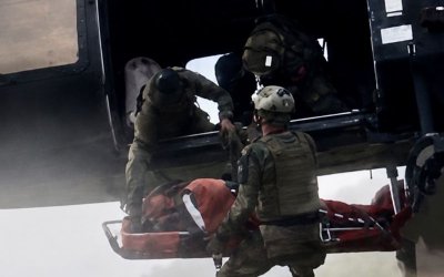 Mahsur Kalan Vatandaş Askeri Helikopterle Kurtarıldı