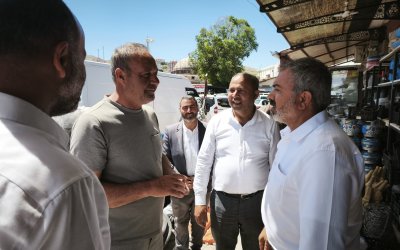 HÜDA PAR Heyeti Akçadağ’da Esnafın Nabzını Tuttu