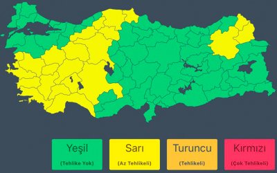 Yurt Genelinde Kuvvetli Sağanak Uyarısı