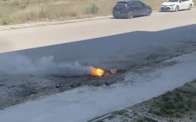 Yer Altındaki Elektrik Hattında Yangın Paniği
