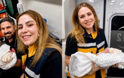 Kubbe Dağı’nda Ambulans İçinde Doğum Sevinci