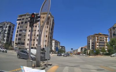 Kavşaktaki Kaza Kameraya Yansıdı