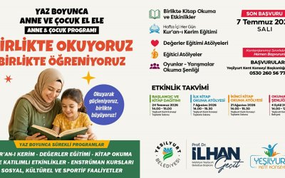 Yeşilyurt’ta "Birlikte Okuyoruz, Birlikte Eğleniyoruz" Etkinlikleri Başlıyor