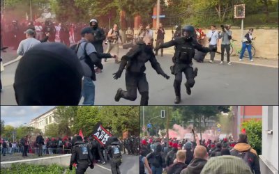 Binlerce Kişi AfD Kongresini Protesto Etti: Polis İle Protestocular Karşı Karşıya Geldi