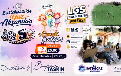 Battalgazi'de Her Yaşa Yönelik Yaz Etkinlikleri