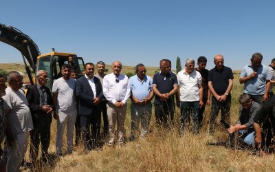 Delihasanyurdu Mahallesi’nde Taziye Evi İçin İlk Kazma Vuruldu