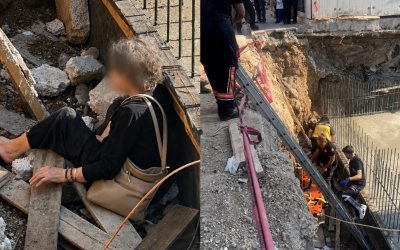 Kaldırımda Yürürken İnşaat Alanına Düştü