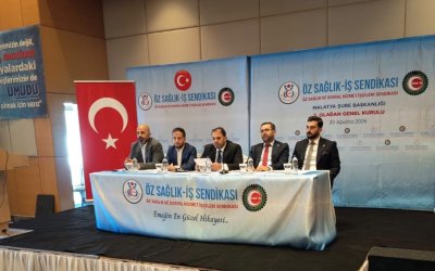 Öz Sağlık-İş Malatya Şubesi’nde Türkoğlu Güven Tazeledi