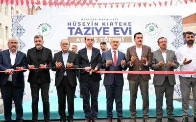 Yeşilyurt'ta Hüseyin Kırteke Taziye Evi Hizmete Girdi