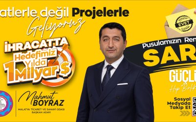 TSO Başkan Adayı Mahmut Boyraz Pusula Rengi Sarı