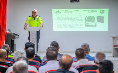 Okul Servislerine Yeni Dönem Öncesi Trafik Eğitimi
