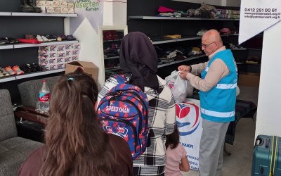 Yetimler Vakfından 80 Aileye Eğitim ve Gıda Desteği