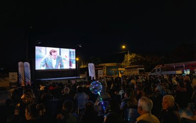 Arguvan’da Açık Hava Sineması Keyfi