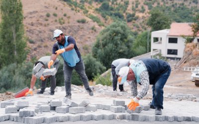 Battalgazi’de 2 Bin 500 Metrekare Kilit Taşı Döşendi