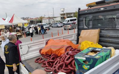 Yöresel Fuarda Yüzlerce Kilo Ürün İmha Edildi