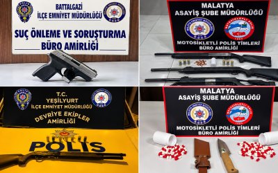 Malatya’da 5 Günlük Asayiş Bilançosu: 39 Aranan Şahıs Yakalandı