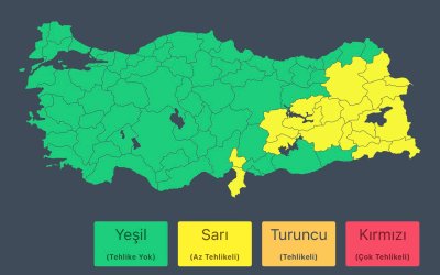 Meteorolojiden Malatya İçin Kuvvetli Yağış Uyarısı