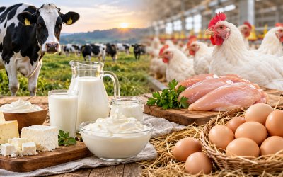 Türkiye’de Süt, Tavuk Eti ve Yumurta Üretimi Arttı